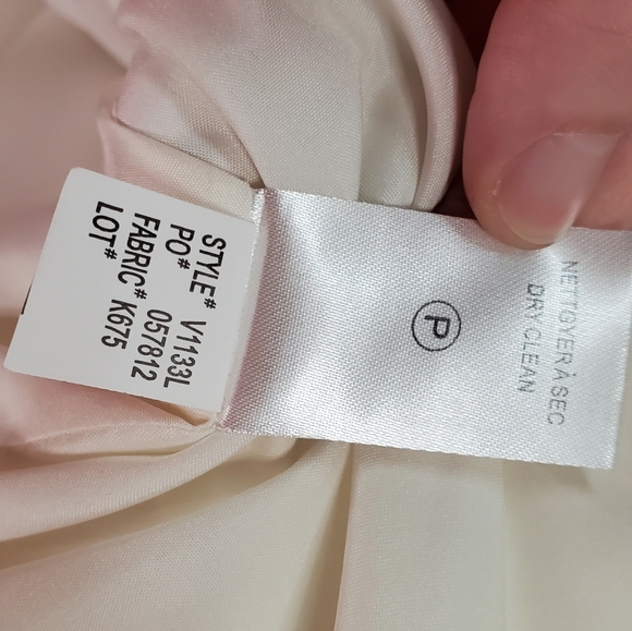 KATHERINE BARCLAY Long Coat White Blazer Zip - Picture 11 of 12